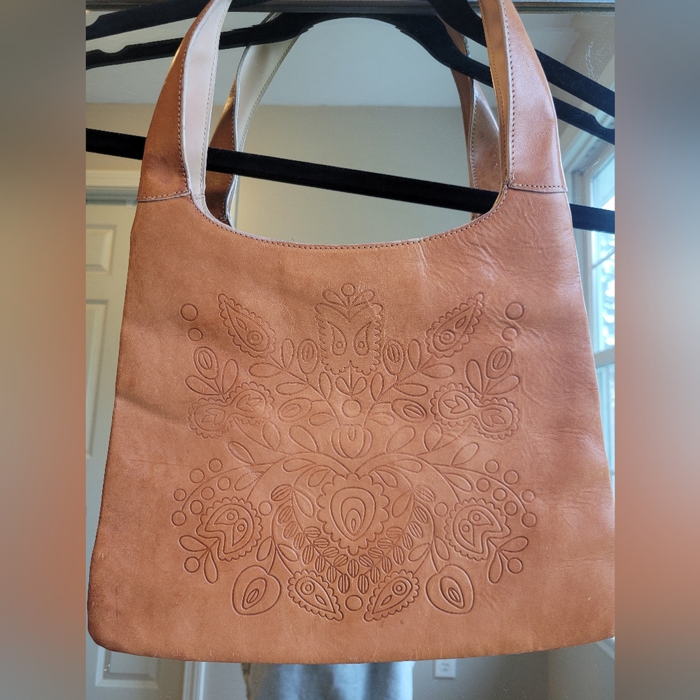 Gap Boho Tan‎ Embossed Bag